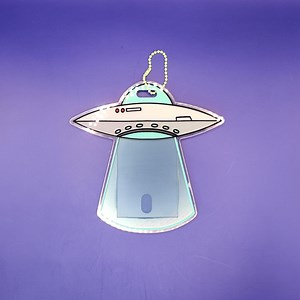 UFO Alien | Card Holder | Standard Size Sleeve - Etsy