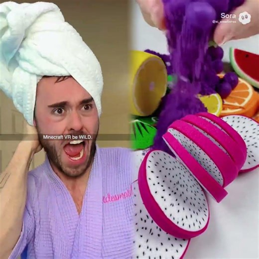 Minecraft VR be wild... #minecraft #skit #comedyshorts