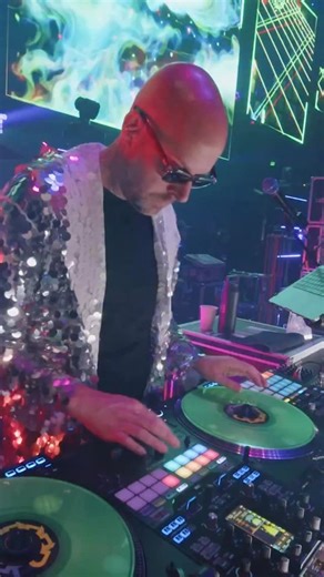 🌀 Taking a trip through time back to October of '24, rocking the MGM Grand Garden Arena with Pretty Lights! Was such an epic weekend of shows, and it was around Halloween time (which explains the sparkly 'fits 😂). safe to say that I was the mayor of Chirp City that night 🐣 | Chris Karns