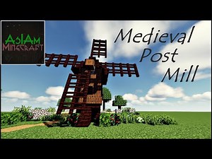 Minecraft Tutorial - Medieval Post Mill by AsIAm