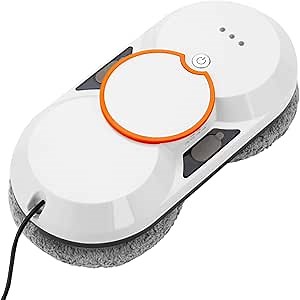 Smart Window Cleaning Robot with Double Automatic Water Spray and 5600Pa Suction Power,Window Cleaner Robot for high Windows Tiles Glass Door Inside Outside