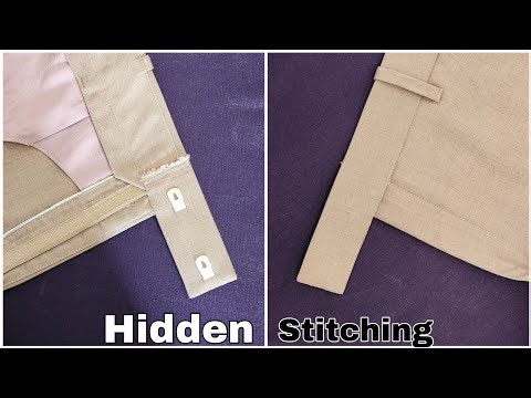Pant belt making detailed - full tutorial 'hidden' stitch Pant belt stitching easy and simple