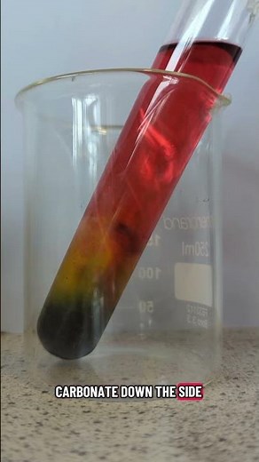 How to brew a liquid rainbow inside a test tube! 🏳️‍🌈🧪 #shorts #scienceexperiment #pride #chemistry