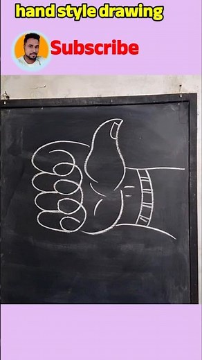 Thumb nail drawing Style 👍💁‍♂️ #hor #artscraft #funny