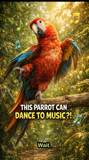 THIS PARROT CAN DANCE TO MUSIC #youtubeshorts #animals #shorts #facts #parrot