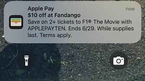 Users are flooded with complaints when the iPhone Wallet app advertises the Apple-inspired movie 'F1'