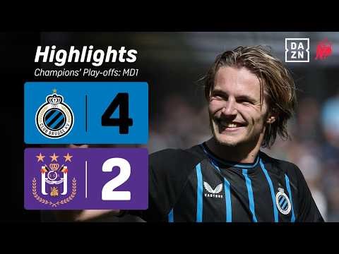 Club Brugge closes the gap to Union SG to just one point! 🔵⚫️ | Club Brugge - RSC Anderlecht