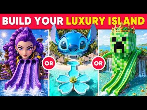 Would You Rather - Build Your Luxury Dream Island 👑🏝️✨🌈 Daily Quiz