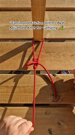 “Farrimond Friction Hitch | Best Adjustable Knot for Camping 🏕️”