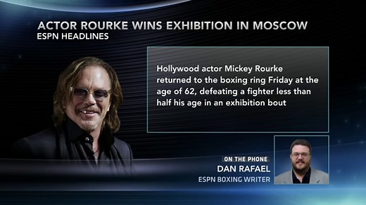 The Boxer: Rourke, 62, wins in ring return