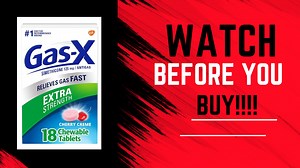 Watch Honest Review of Gas-X Extra Strength Chewable Gas Relief Tablets with Simethicone Cherry on Amazon Live
