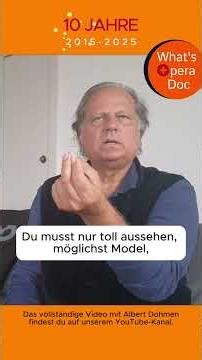 Immer nur nicken, nicken, nicken - Albert Dohmen - What's Opera Doc #Opernsänger