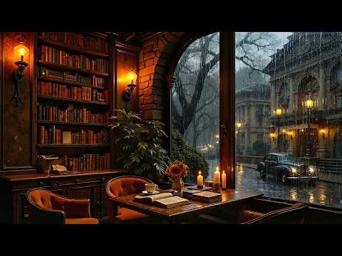 Relaxing Jazz For Peaceful Weekends | Soft Jazz by the Candlelit Manor View