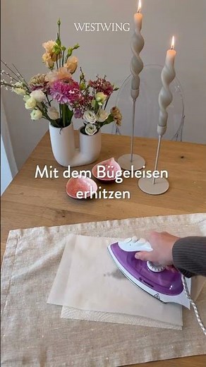 Wachsflecken entfernen | Schnell & einfach 🤗 #tipps