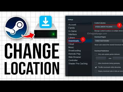 How To Change Steam Game Download Location (2026) Full Guide