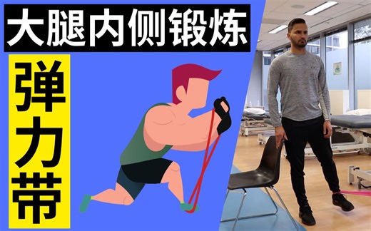 大腿内侧肌肉锻炼 (弹力带)