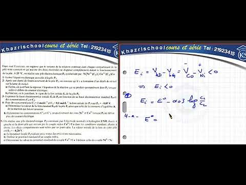 Exercice corrigé pile daniell