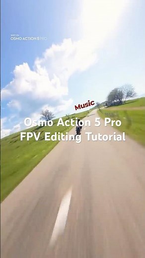 Transform Your Drone Footage: #OsmoAction5Pro + FPV Cinematic Editing ✨🏍️