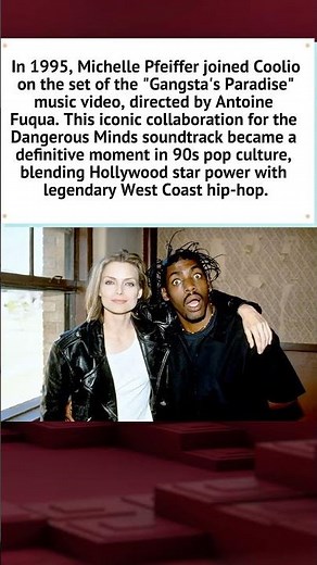 Michelle Pfeiffer & Coolio (1995) 🎤🎬