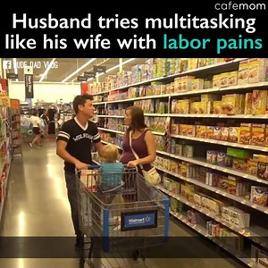 1.6M views · 3.4K reactions | This man set out to do what all women who've been pregnant have had to do. 'A' for effort, but not even close, buddy! LOL! Courtesy Dude Dad | I Love Being a Mom | Facebook