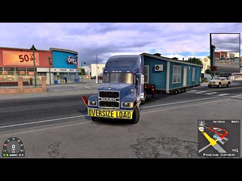 American Truck Simulator - House Transport Oversize Load!