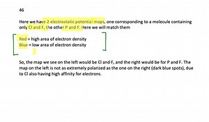 SOLVED:Two electrostatic potential maps are shown, one corresponding to a molecule containing only Cl and F the other P and F. Match them. What are the molecular formulas of the compounds?