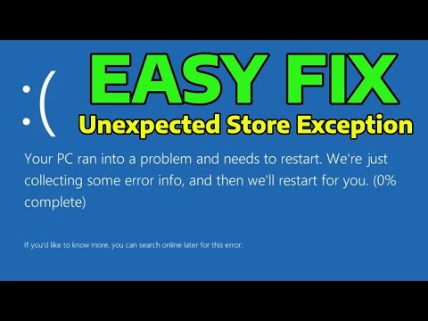 (2025) Fix Stop Code Unexpected Store Exception BSOD Error in Windows