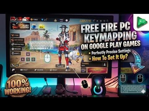 Free Fire MAX PC Keymapping Best Settings 🎮 100% Working | Google Play Games