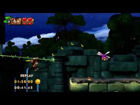 [WR] DKCTF (Original Mode) | 1-A Zip-Line Shrine in 1:28.94