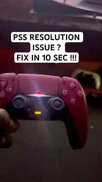 Ps5 Resolution issue?? Fix in 10 Sec!!