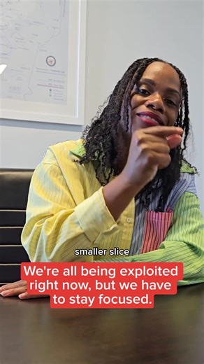 The real divide right now is between the working class and the oligarchy that would rather exploit us for profit than make sure folks get the resources they need. We must stay focused and united. | Rep. Summer Lee