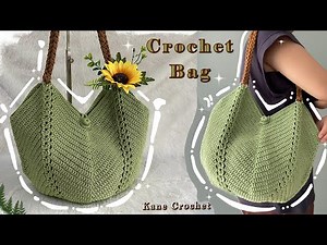 CROCHET BAG ✨ Easy!! Crochet Shoulder Bag Tutorial 🧶 Granny Square Bag