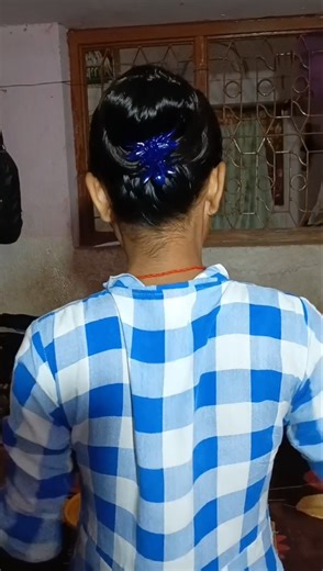 Ponytail Bun Tutorial Hairstyle ✨💙 #hairstyle #ponytail #easyhairstyles #tutorial #shorts