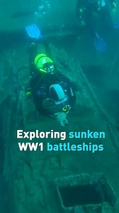 22K views · 536 reactions | More than 100 years after Ottoman and allied German forces stopped an invasion from the British and their allies, Turkey has opened a new underwater museum dedicated to the battle. With 14 sunken ships to explore, divers can see a part of Turkey’s history. #turkey #ww1 #shipwreck #history #cgtnamerica | CGTN | Facebook