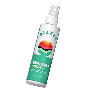 Rizzed™ Sea Salt Spray for Hair Men - Texturizing Spray with Castor Oil & Naturally Sourced Ocean Salts - Texture Sea Salt Sprays for Men - Surf Sprays to Add Volume and Beach Hair - 8.5oz