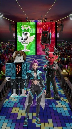 Holy Mic vs Devil Mic! Which One? 🤔🎤 #roblox #bacon#rumi