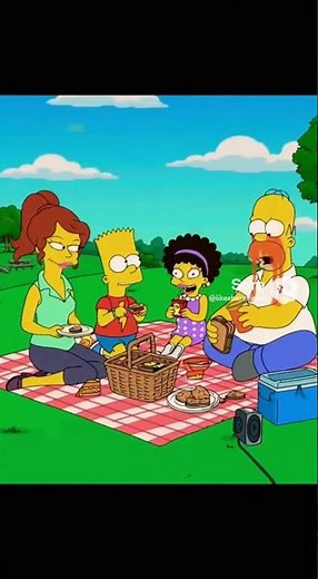 Funny Simpsons Picnic Fail: "Whipped Cream Missile!" #simpsons #funny #picnic #animation