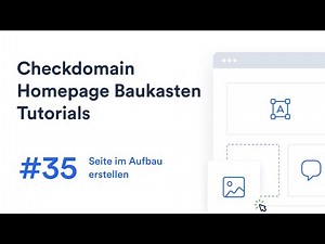 checkdomain Homepage-Baukasten: #35 "Seite im Aufbau" erstellen
