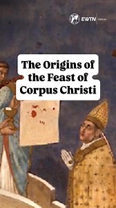 The solemnity of the Corpus Christi [Corpus Domini] was established by Pope Urban IV more than 700 years ago and is celebrated every year by the Church. 👉 http://bit.ly/4k0TBAt | EWTN Vatican