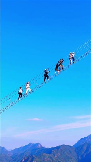 Ladder to the Sky | Vertical Fear Challenge#SkyLadder#CliffClimb#VerticalChallenge