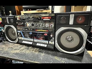 Lasonic L-30K FM/AM/SW Radio Boombox Tape Cassette player / internal views / repair