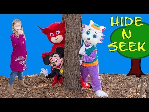 The Assistant Plays Hide n Seek with Paw Patrol in the Park