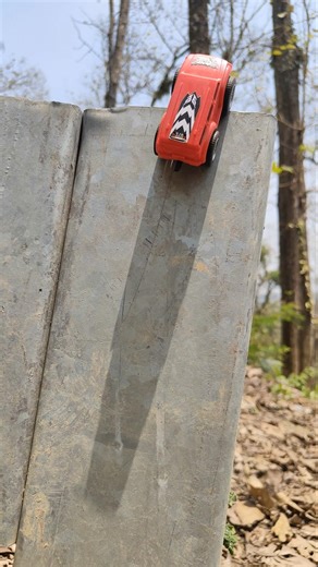 red mini RC car testing dekho 🤩