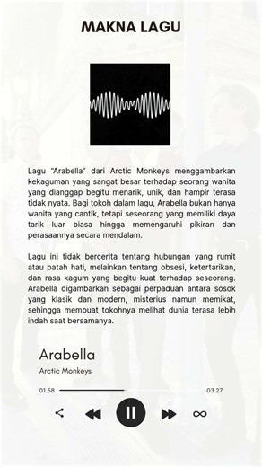 Selalu ada makna di balik nada.✨ Hari ini kita bedah "Arabella" Kamu nemu makna lain?