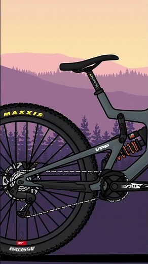 Santa Cruz V10 Bike Art! Custom mountain bike drawing 💯🚲✨ #santacruzbikes #mtb #bikedrawing