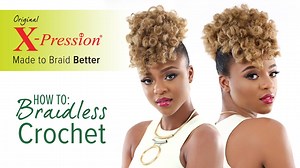 1.1K views · 1.5K reactions | Learn how to curl X-Pression Cuevana Twist using the hot water dipping method, and learn how to install the hair using a special braidless crochet method to create this gorgeous, natural-looking curly mohawk. Styling Possibilities are E N D L E S S with X-Pression Cuevana Twist Braid! | Outre | Facebook