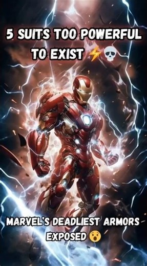 Top 5 most powerful iron man armor in Marvel😱 #marvel #mcu #ironman #armor #youtubeshorts #avengers