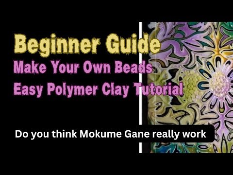 Beginner Guide | Mokume Gane Beads | Easy Polymer Clay Tutorial