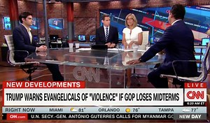 CNN New Day : Trump Predicting Violence if GOP Loses Midterms is ‘Dangerous New Low’