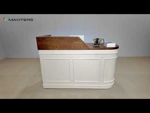 63" Custom Tall Reception Desk – Classic & Elevated!